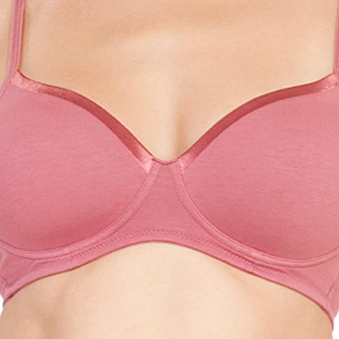 SOIE Comfortable Lingerie Set – Padded Non-Wired Bra & Low Rise Panty in Cotton Spandex